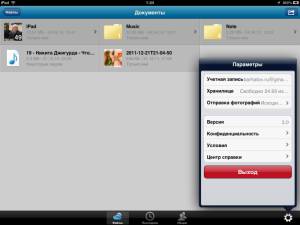 iOS-клиент SkyDrive для iPad